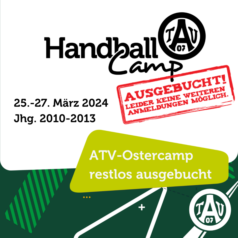 ATV Handball-Camp an Ostern ausgebucht