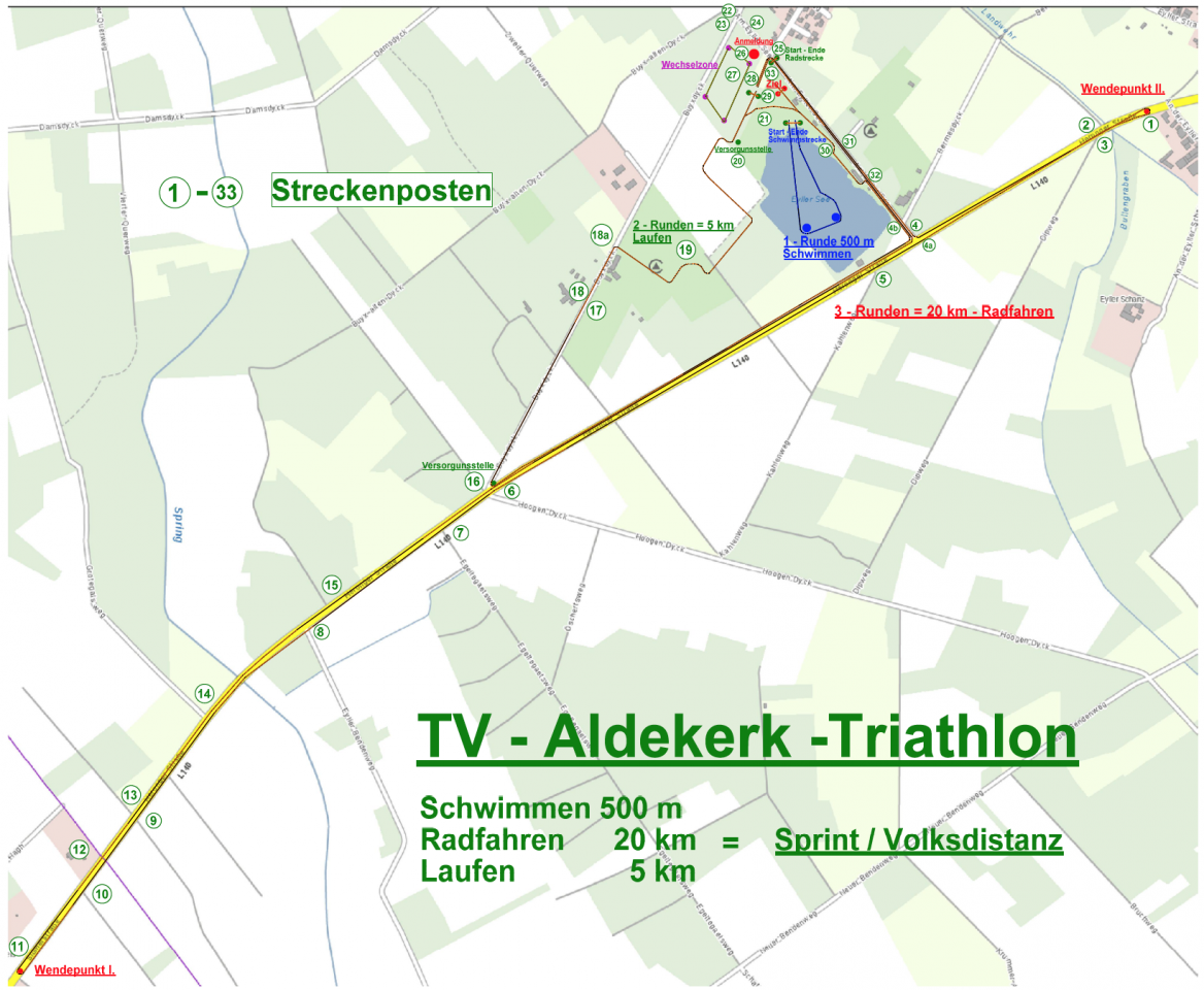 ATV Triathlon Streckenverlauf