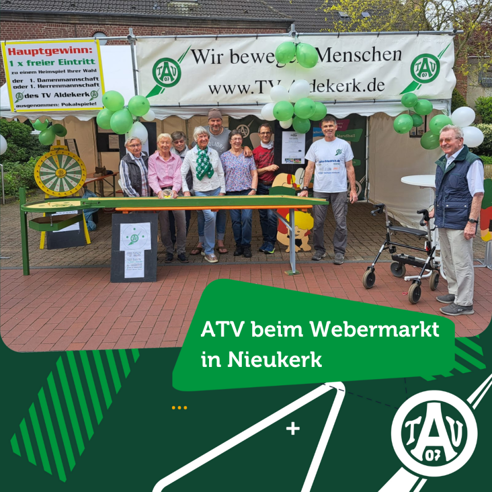 Besucht den ATV beim Webermarktfest in Nieukerk