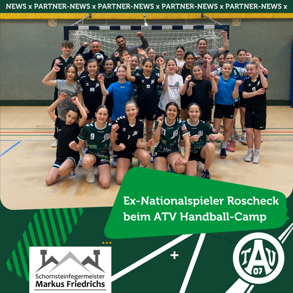 Ex-Nationalspieler Roscheck begeistert beim Handball-Camp