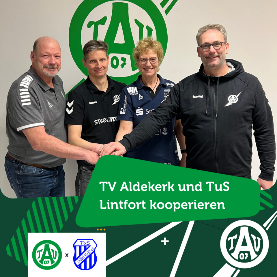 TV Aldekerk und TuS Lintfort kooperieren im Sinne der Nachwuchsförderung