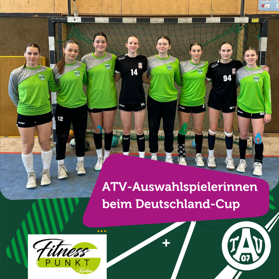 Spielerinnen des TV Aldekerk beim Deutschland-Cup in Hannover